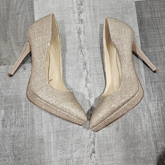 jessica simpson JP Avrindy sparkly  pump platform  heels  new - Picture 8 of 10